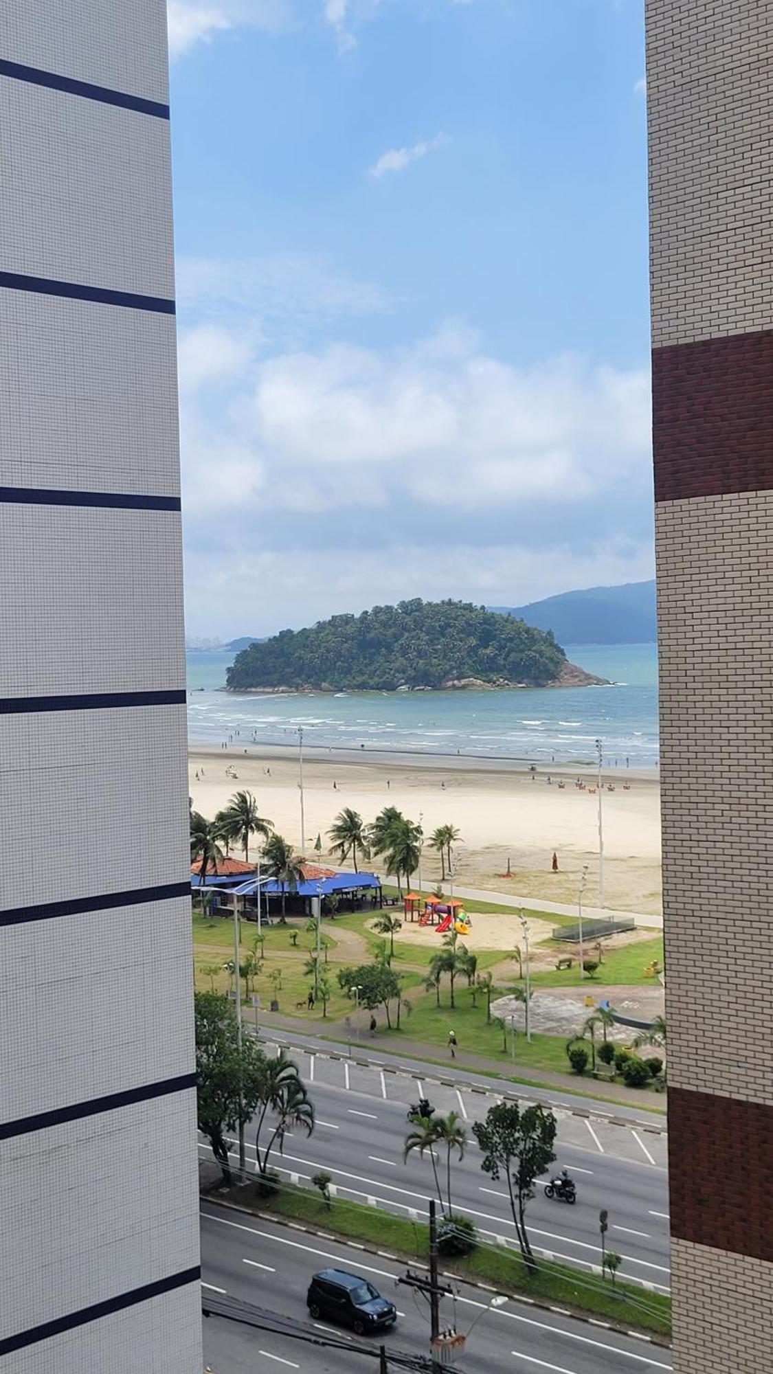 Appartamento Lindo Kitnet Vista Ao Mar Itarare Sao Vicente Esterno foto